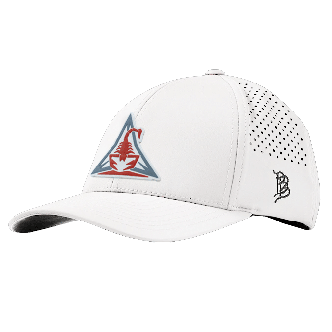 RISE Performance Curved Structured Hat - White