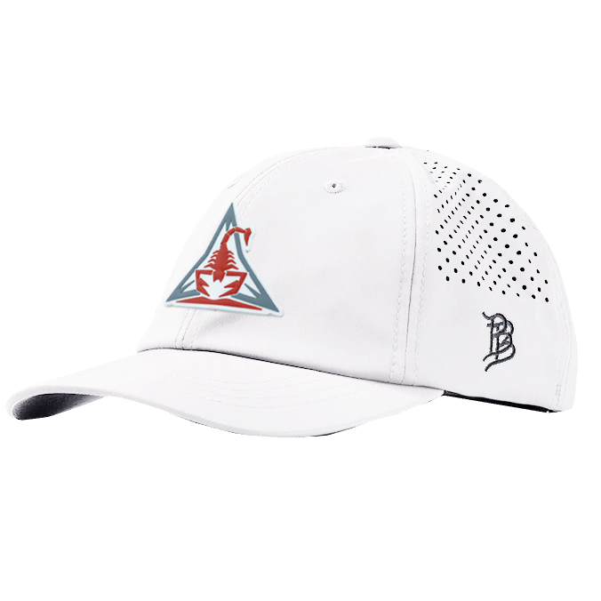 RISE Performance Curved Unstructured Hat - White