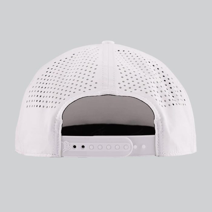 RISE 5 Panel Performance Hat - White