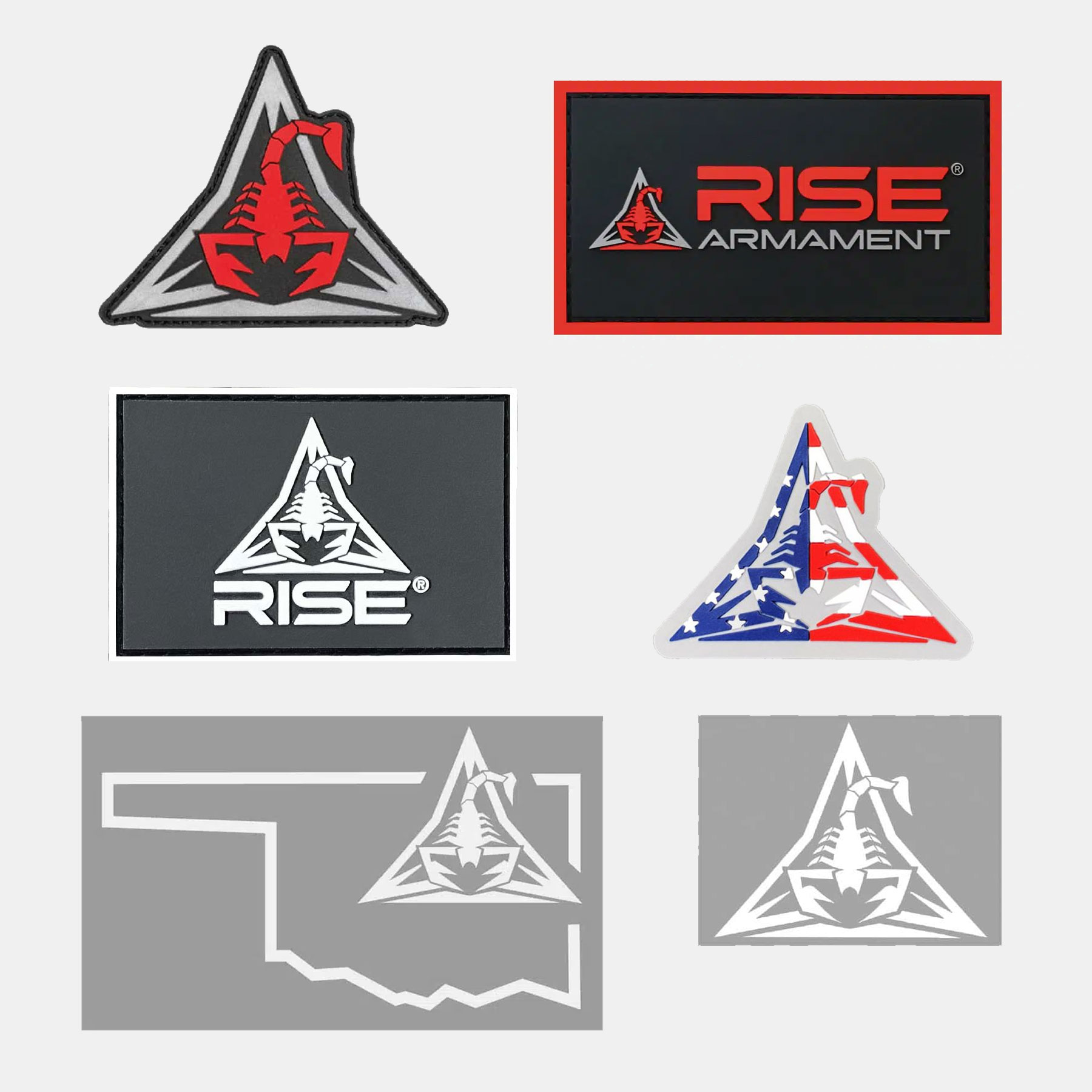 RISE Patch and Sticker Bundle