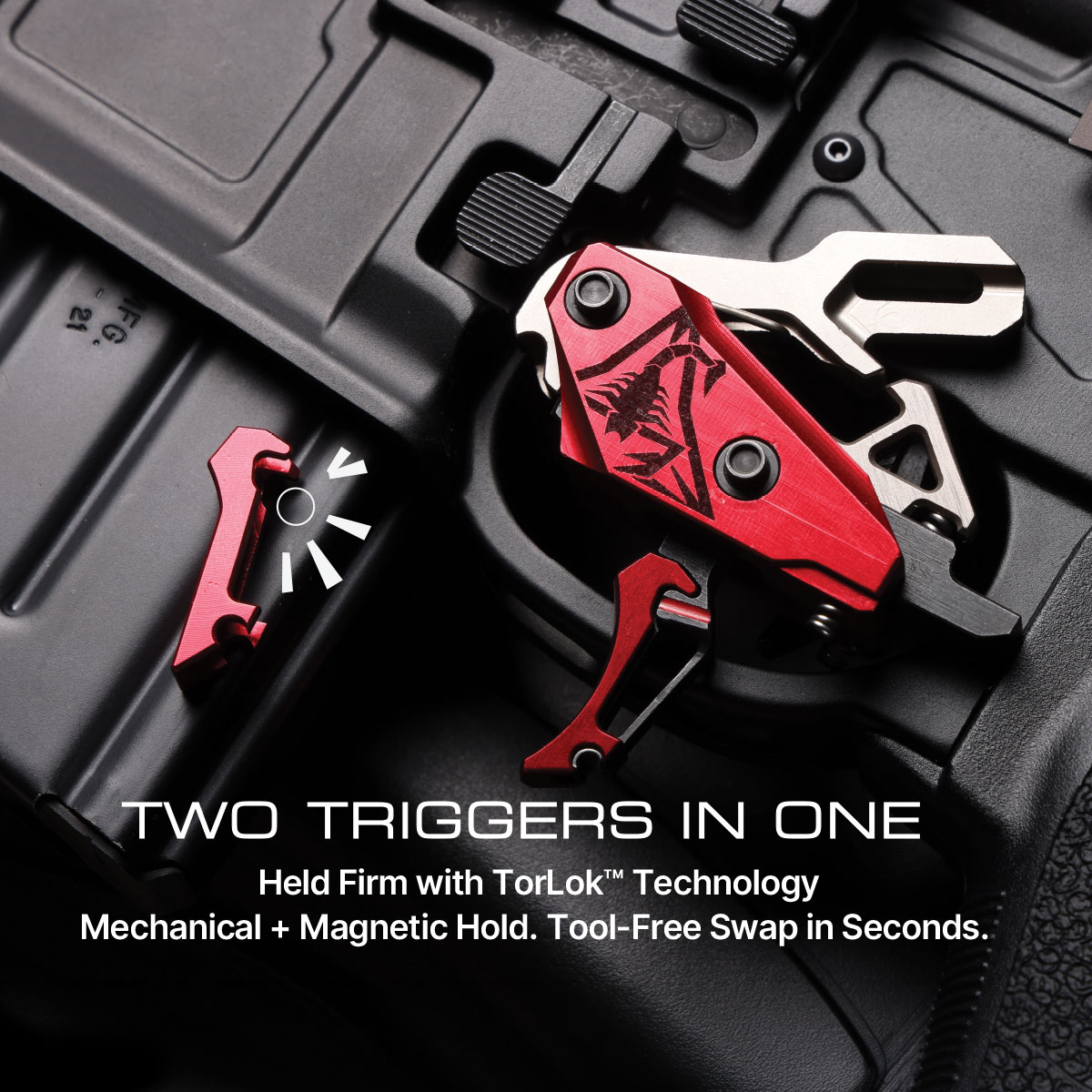RISE Rev 535 FRS-Compatible Slide-and-Snap AR Trigger